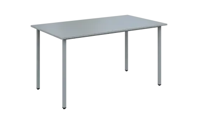 JSB 140N Jídelní stůl 1394 x 800 mm, deska šedá / podnož stříbrná